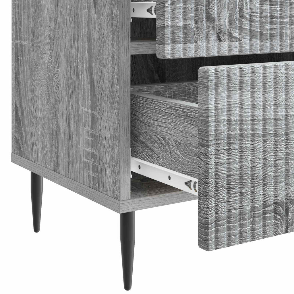 Nachttisch Graues Sonoma 43 x 34,5 x 47,5 cm Holzwerkstoff