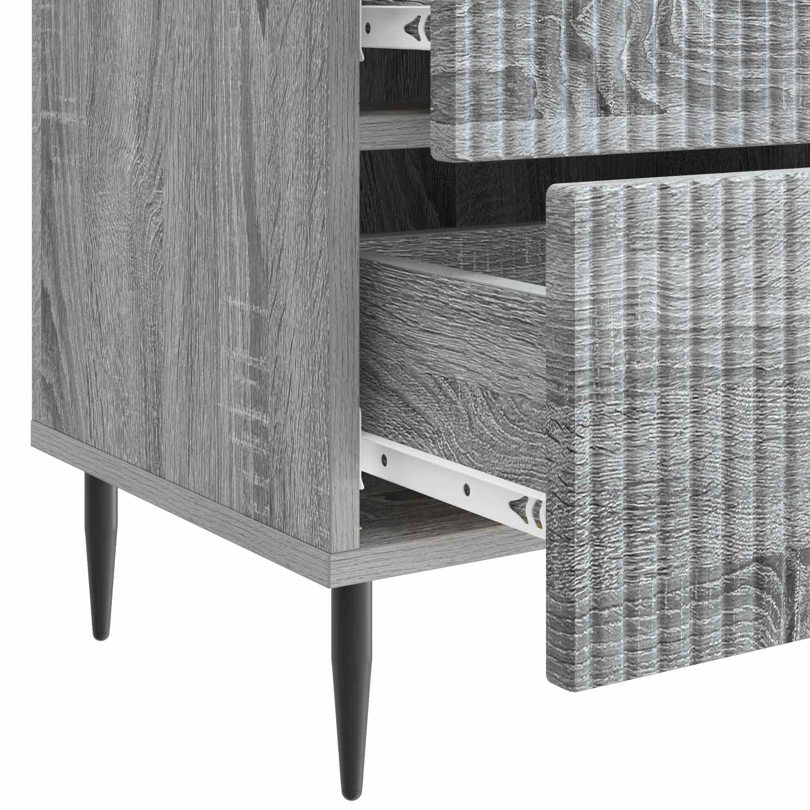 Nachttisch Graues Sonoma 43 x 34,5 x 47,5 cm Holzwerkstoff