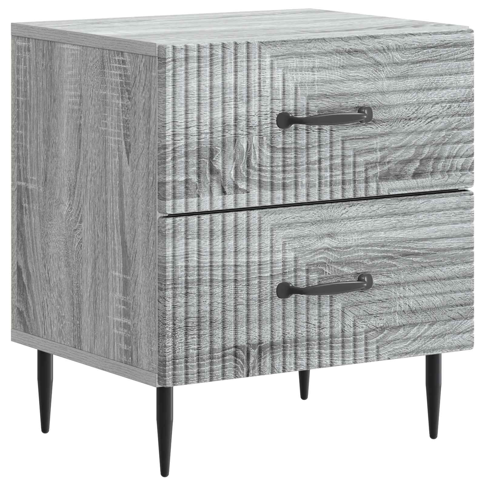 Nachttisch Graues Sonoma 43 x 34,5 x 47,5 cm Holzwerkstoff