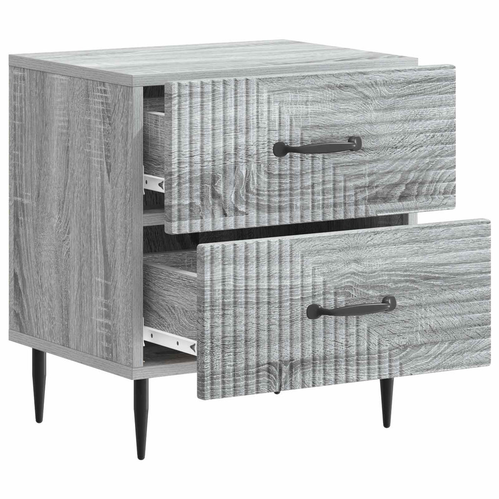 Nachttisch Graues Sonoma 43 x 34,5 x 47,5 cm Holzwerkstoff