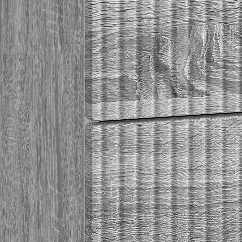 Nachttisch 2 pcs Graues Sonoma 43 x 34,5 x 47,5 cm