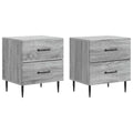 Nachttisch 2 pcs Graues Sonoma 43 x 34,5 x 47,5 cm
