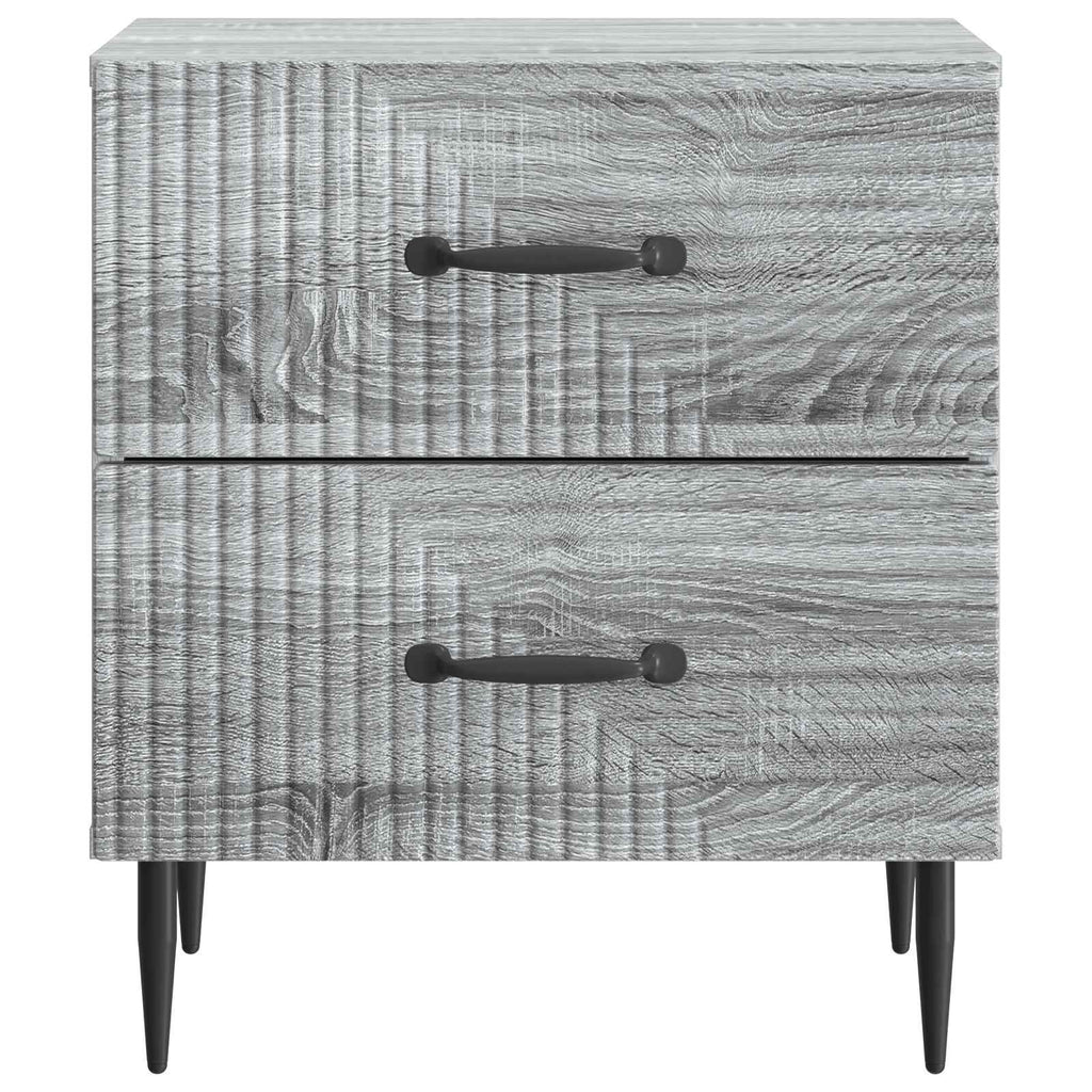 Nachttisch 2 pcs Graues Sonoma 43 x 34,5 x 47,5 cm
