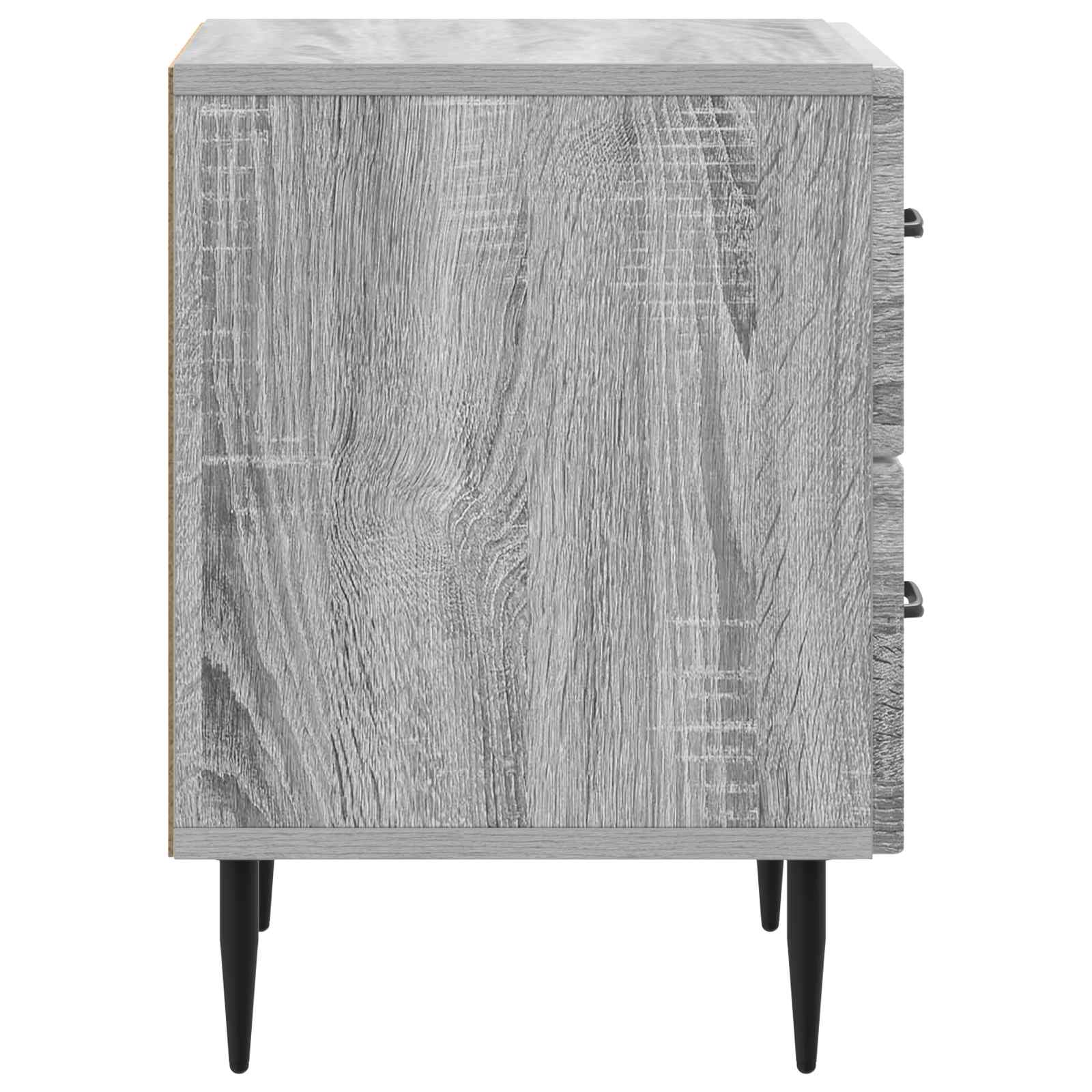 Nachttisch 2 pcs Graues Sonoma 43 x 34,5 x 47,5 cm