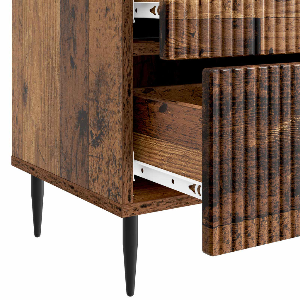 Nachttisch Altholz 43 x 34,5 x 47,5 cm Holzwerkstoff