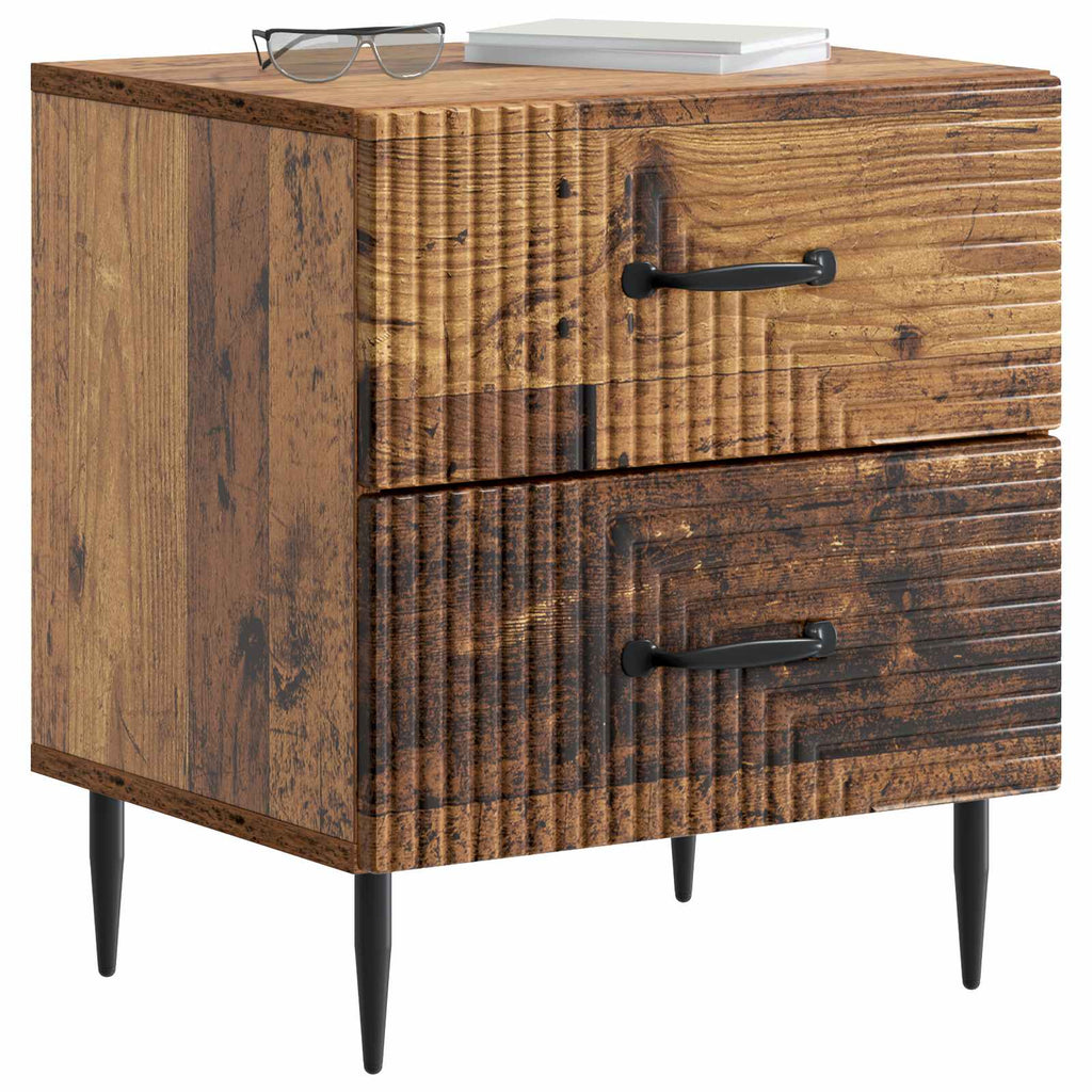 Nachttisch Altholz 43 x 34,5 x 47,5 cm Holzwerkstoff