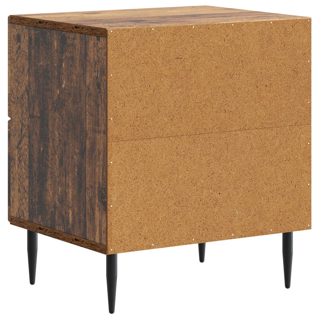 Nachttisch 2 pcs Altholz 43 x 34,5 x 47,5 cm Holzwerkstoff