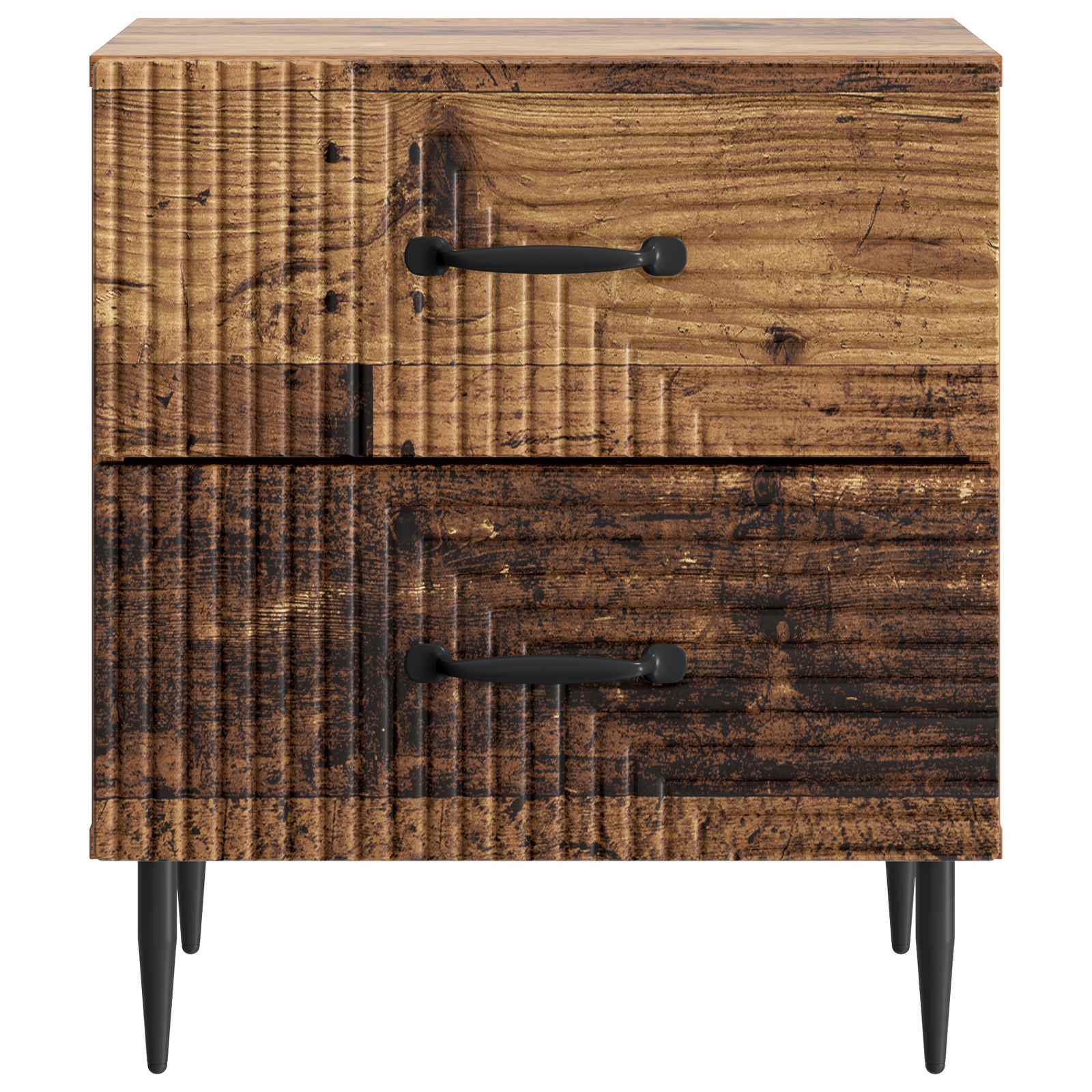 Nachttisch 2 pcs Altholz 43 x 34,5 x 47,5 cm Holzwerkstoff