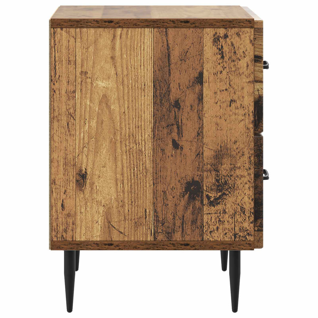 Nachttisch 2 pcs Altholz 43 x 34,5 x 47,5 cm Holzwerkstoff