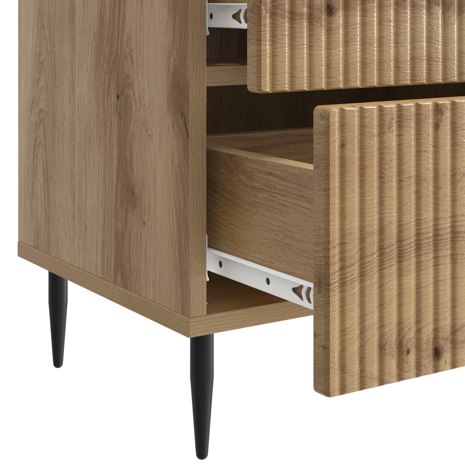 Nachttisch Artisan-Eiche 43 x 34,5 x 47,5 cm Holzwerkstoff
