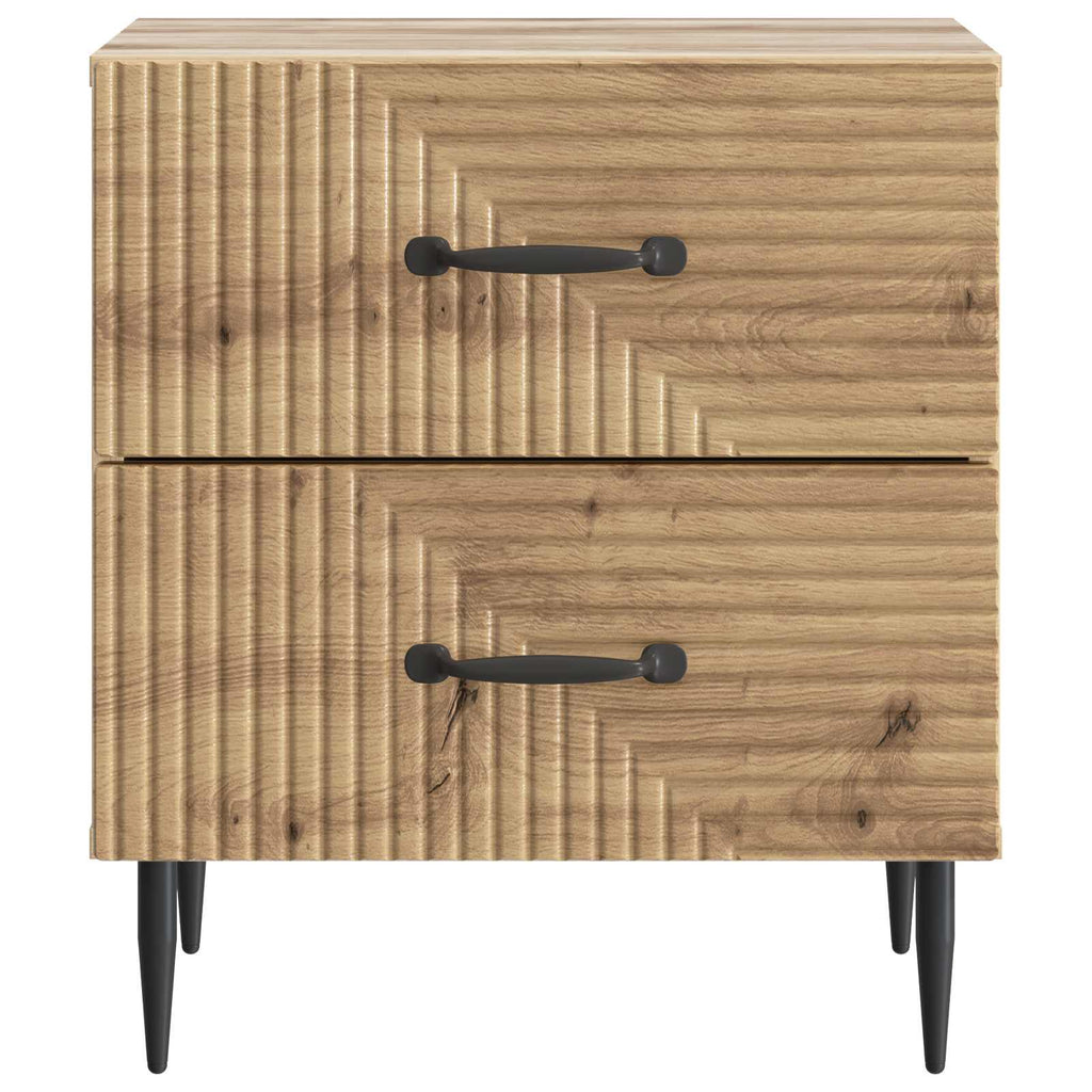 Nachttisch 2 pcs Artisan-Eiche 43 x 34,5 x 47,5 cm