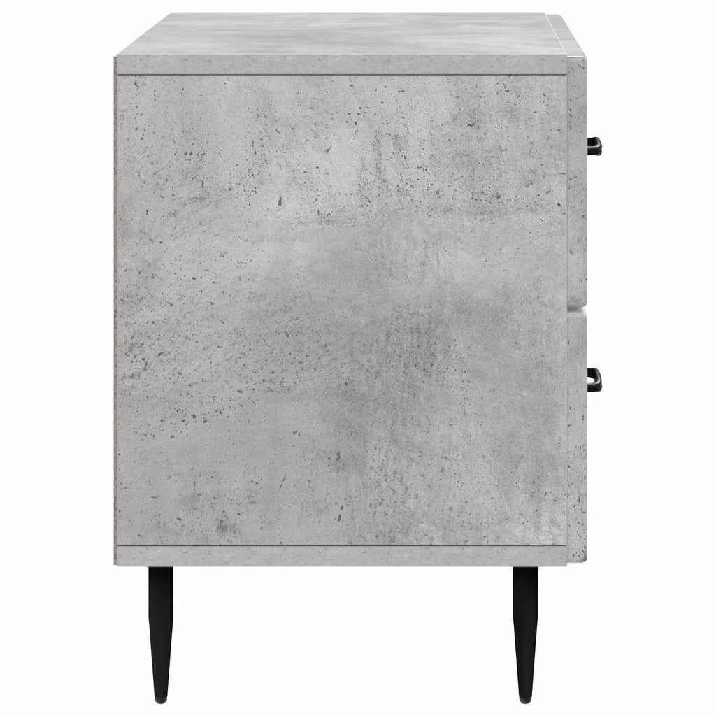 Nachttisch Betongrau 62 x 34,5 x 47,5 cm Holzwerkstoff
