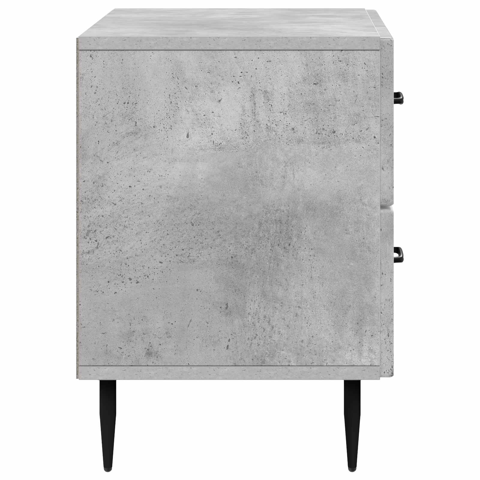 Nachttisch Betongrau 62 x 34,5 x 47,5 cm Holzwerkstoff