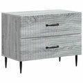 Nachttisch Graues Sonoma 62 x 34,5 x 47,5 cm Holzwerkstoff