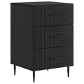 Nachttisch Schwarz 43 x 41 x 66,5 cm Holzwerkstoff
