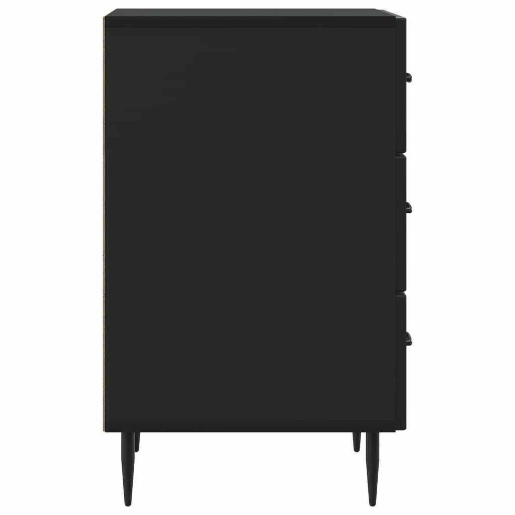 Nachttisch Schwarz 43 x 41 x 66,5 cm Holzwerkstoff