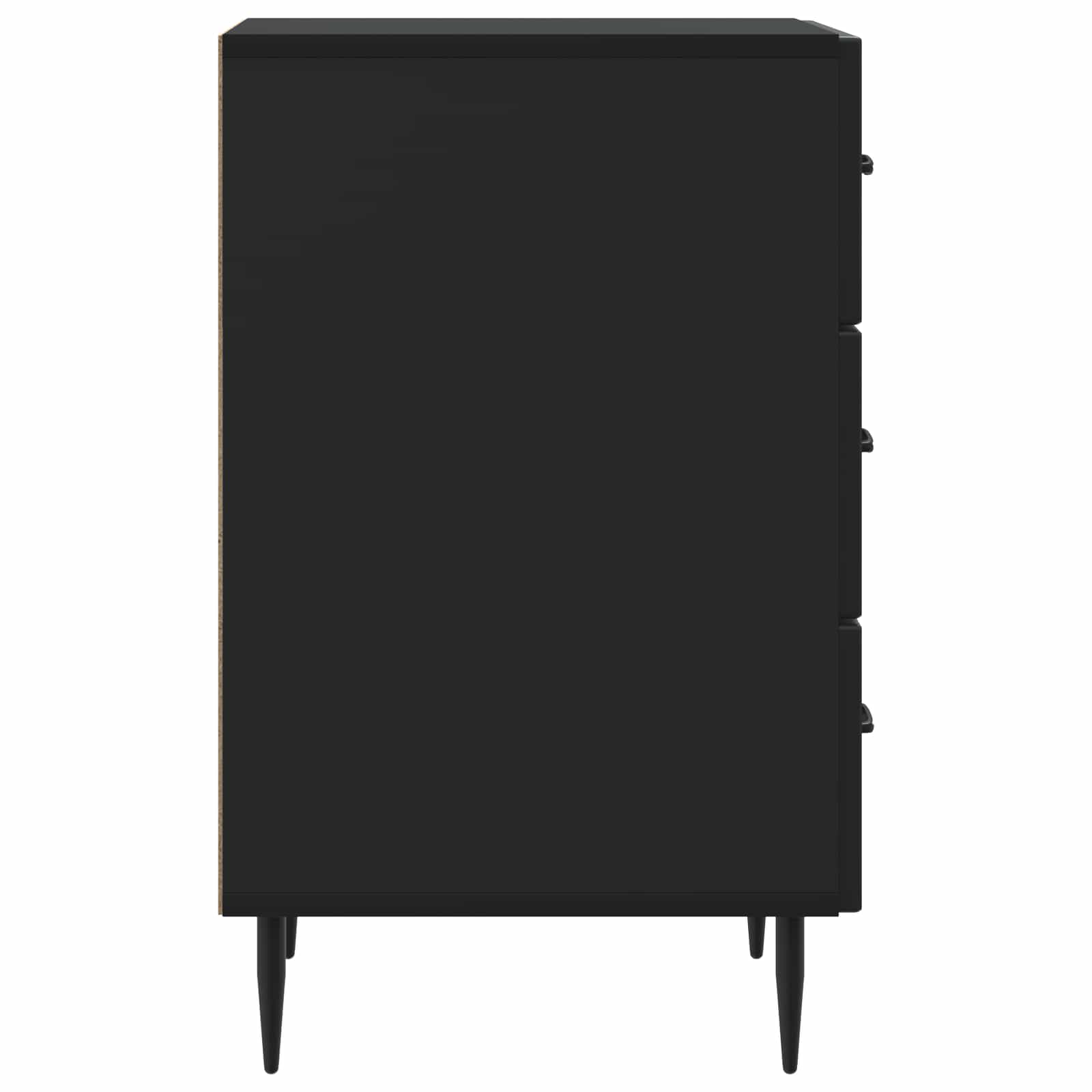 Nachttisch Schwarz 43 x 41 x 66,5 cm Holzwerkstoff