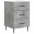 Nachttisch Betongrau 43 x 41 x 66,5 cm Holzwerkstoff
