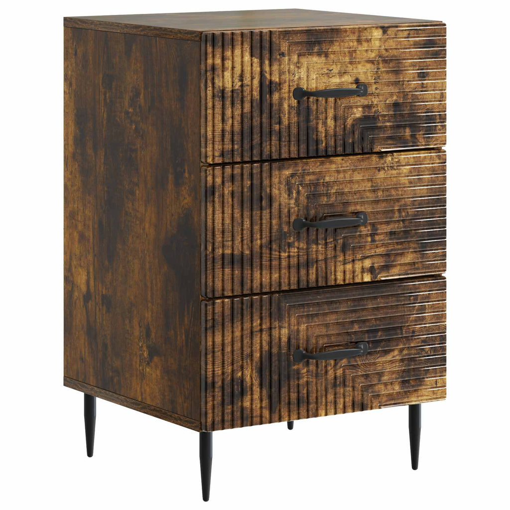 Nachttisch Geräucherte Eiche 43 x 41 x 66,5 cm Holzwerkstoff
