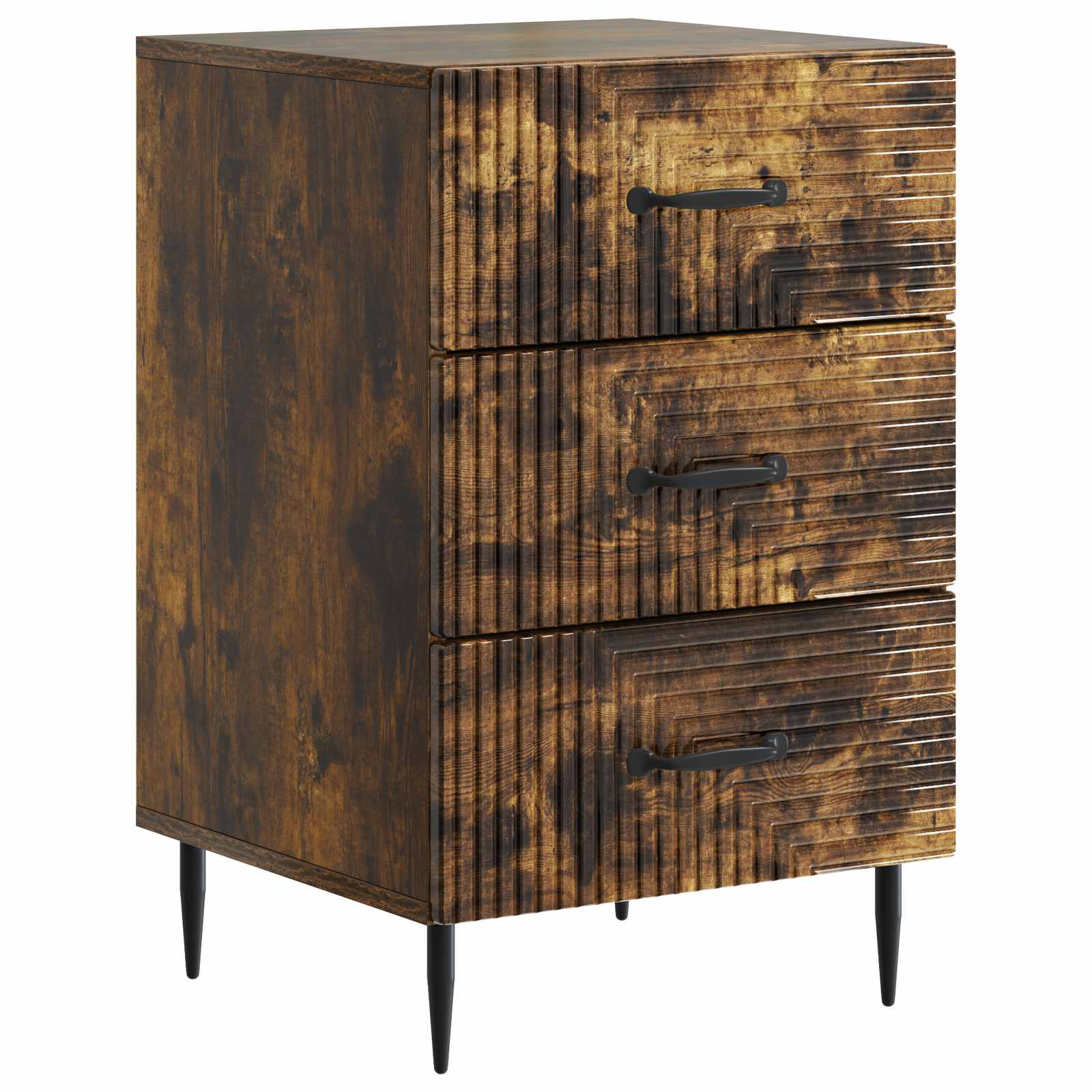 Nachttisch Geräucherte Eiche 43 x 41 x 66,5 cm Holzwerkstoff