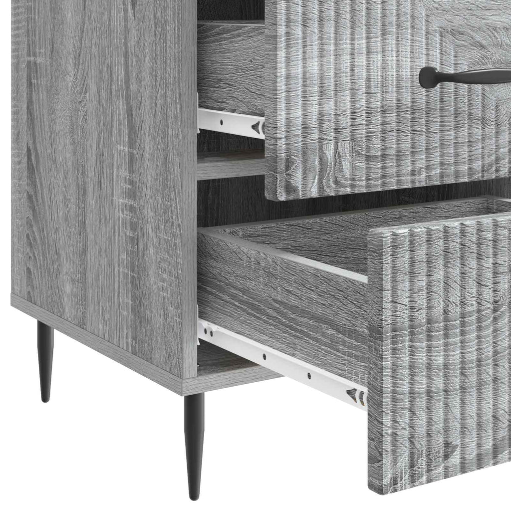 Nachttisch Graues Sonoma 43 x 41 x 66,5 cm Holzwerkstoff