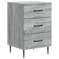Nachttisch Graues Sonoma 43 x 41 x 66,5 cm Holzwerkstoff