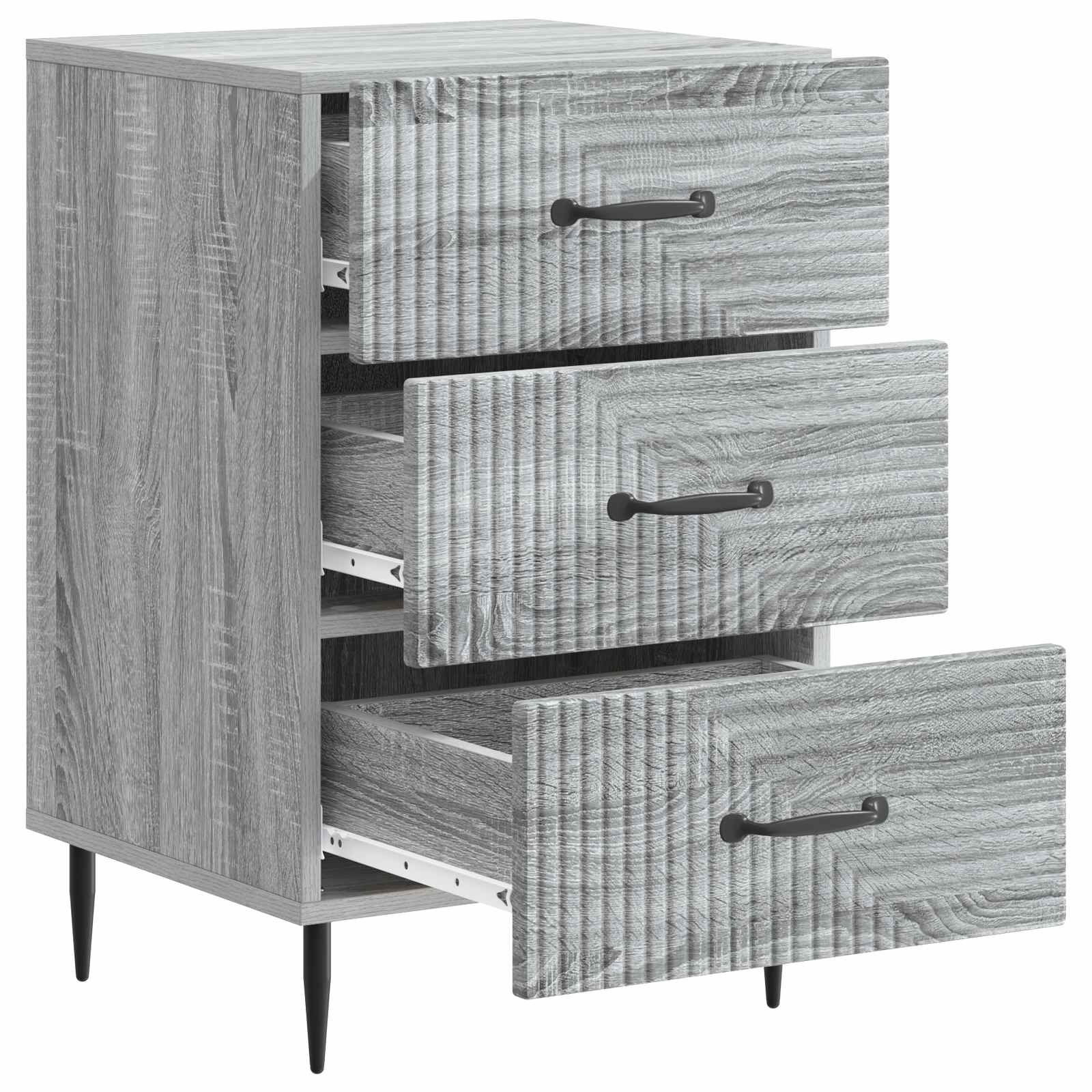 Nachttisch Graues Sonoma 43 x 41 x 66,5 cm Holzwerkstoff