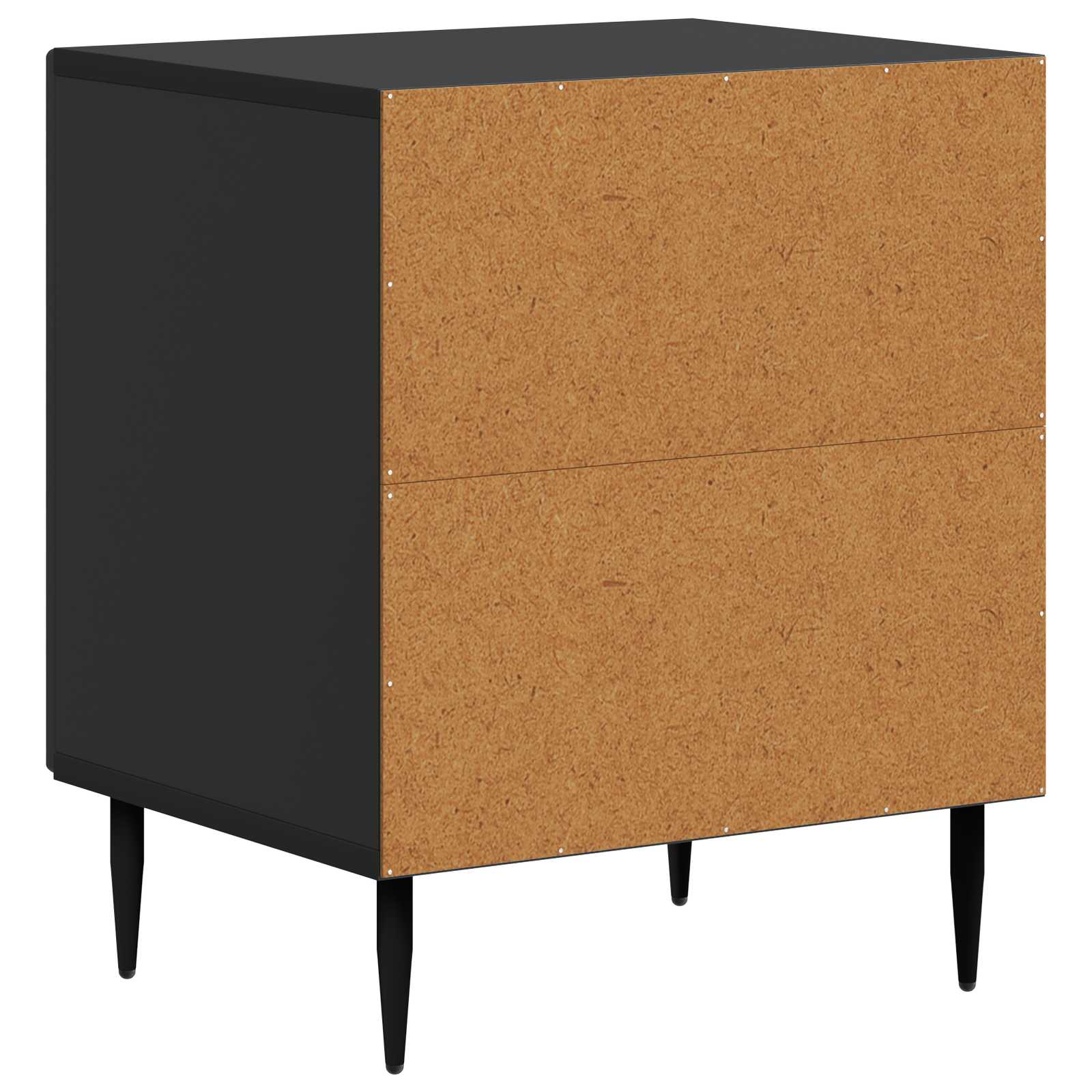 Nachttisch Schwarz 43 x 34,5 x 50 cm Holzwerkstoff