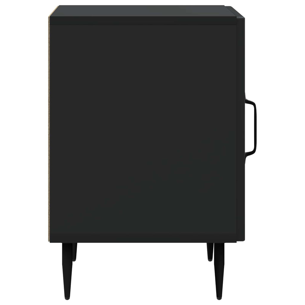 Nachttisch Schwarz 43 x 34,5 x 50 cm Holzwerkstoff