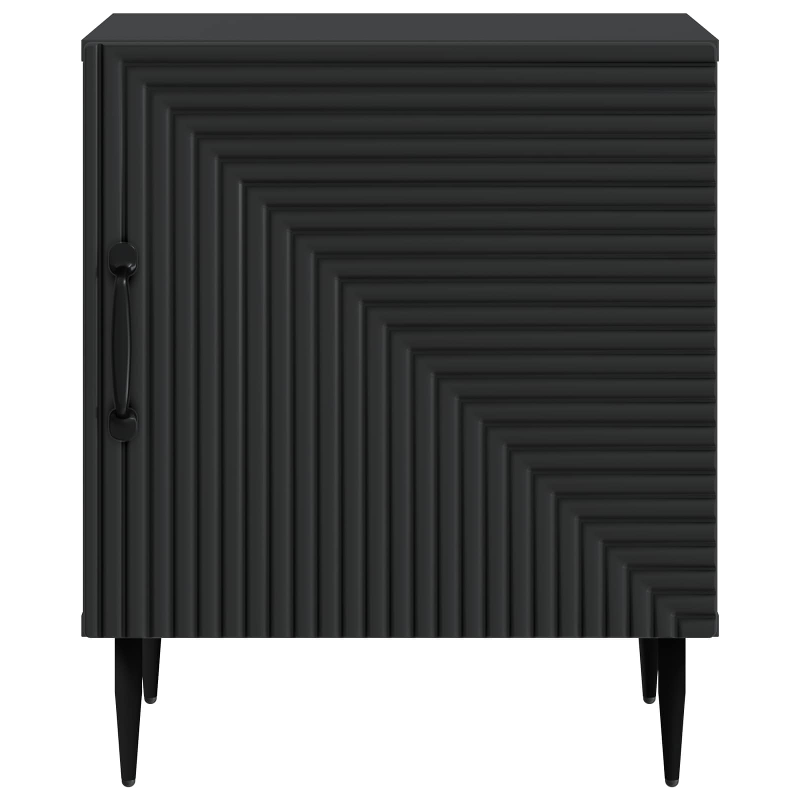 Nachttisch 2 pcs Schwarz 43 x 34,5 x 50 cm Holzwerkstoff