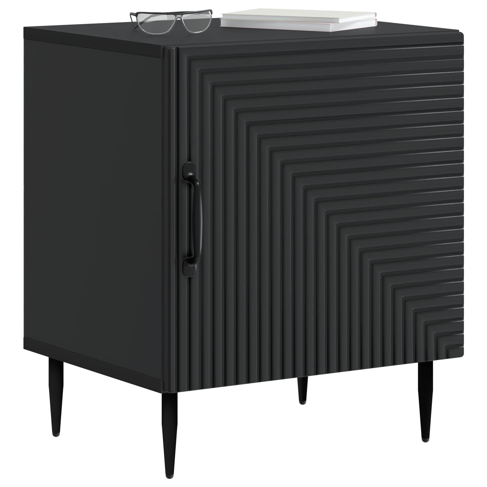 Nachttisch 2 pcs Schwarz 43 x 34,5 x 50 cm Holzwerkstoff