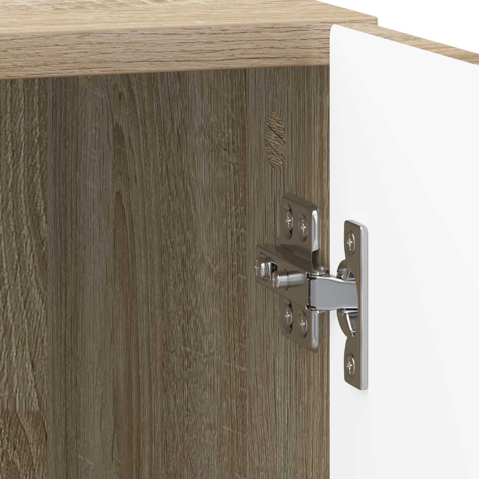 Nachttisch 2 pcs Sonoma-Eiche 43 x 34,5 x 50 cm Holzwerkstoff