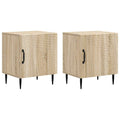 Nachttisch 2 pcs Sonoma-Eiche 43 x 34,5 x 50 cm Holzwerkstoff