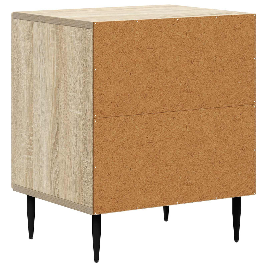 Nachttisch 2 pcs Sonoma-Eiche 43 x 34,5 x 50 cm Holzwerkstoff