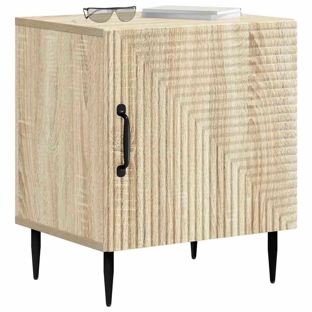 Nachttisch 2 pcs Sonoma-Eiche 43 x 34,5 x 50 cm Holzwerkstoff