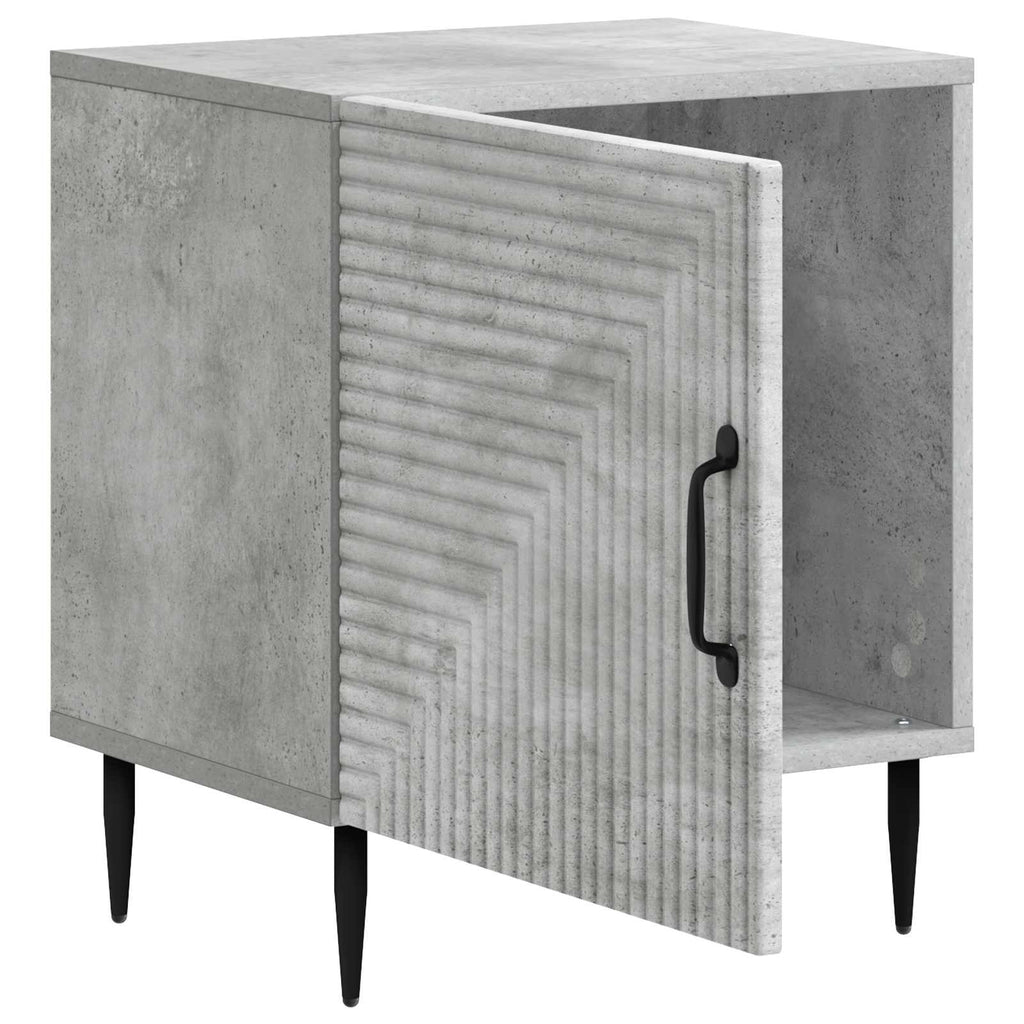Nachttisch Betongrau 43 x 34,5 x 50 cm Holzwerkstoff