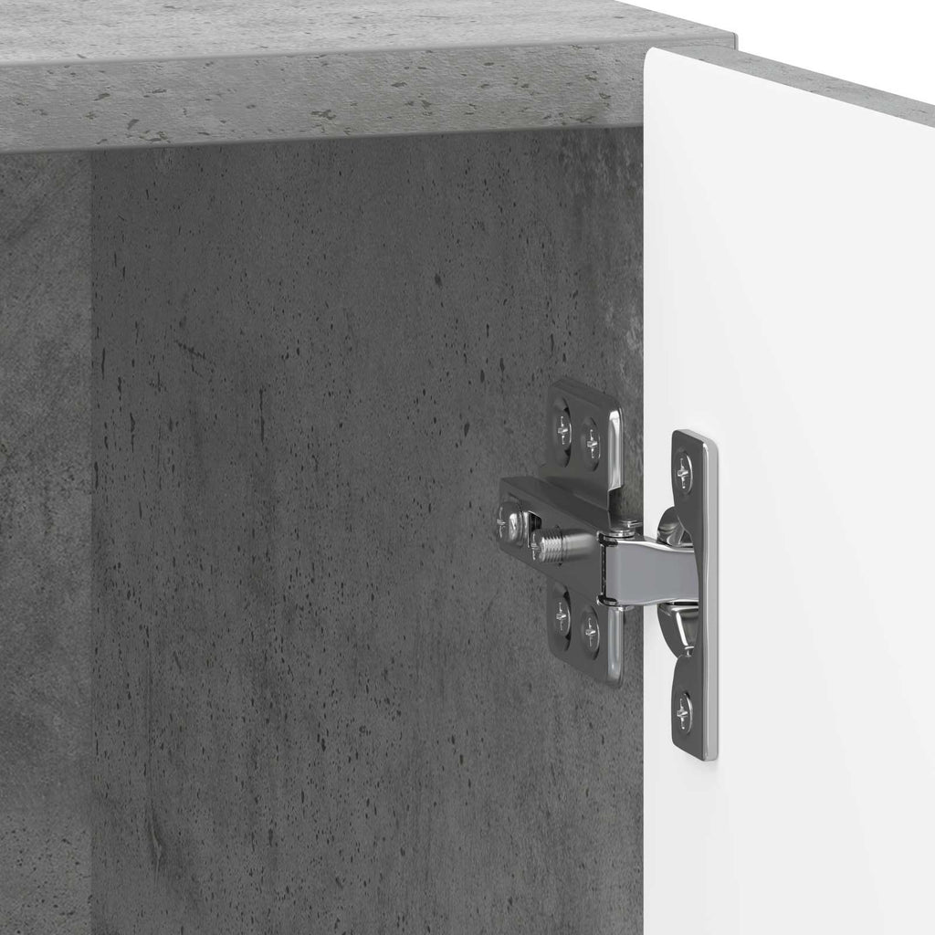 Nachttisch 2 pcs Betongrau 43 x 34,5 x 50 cm Holzwerkstoff