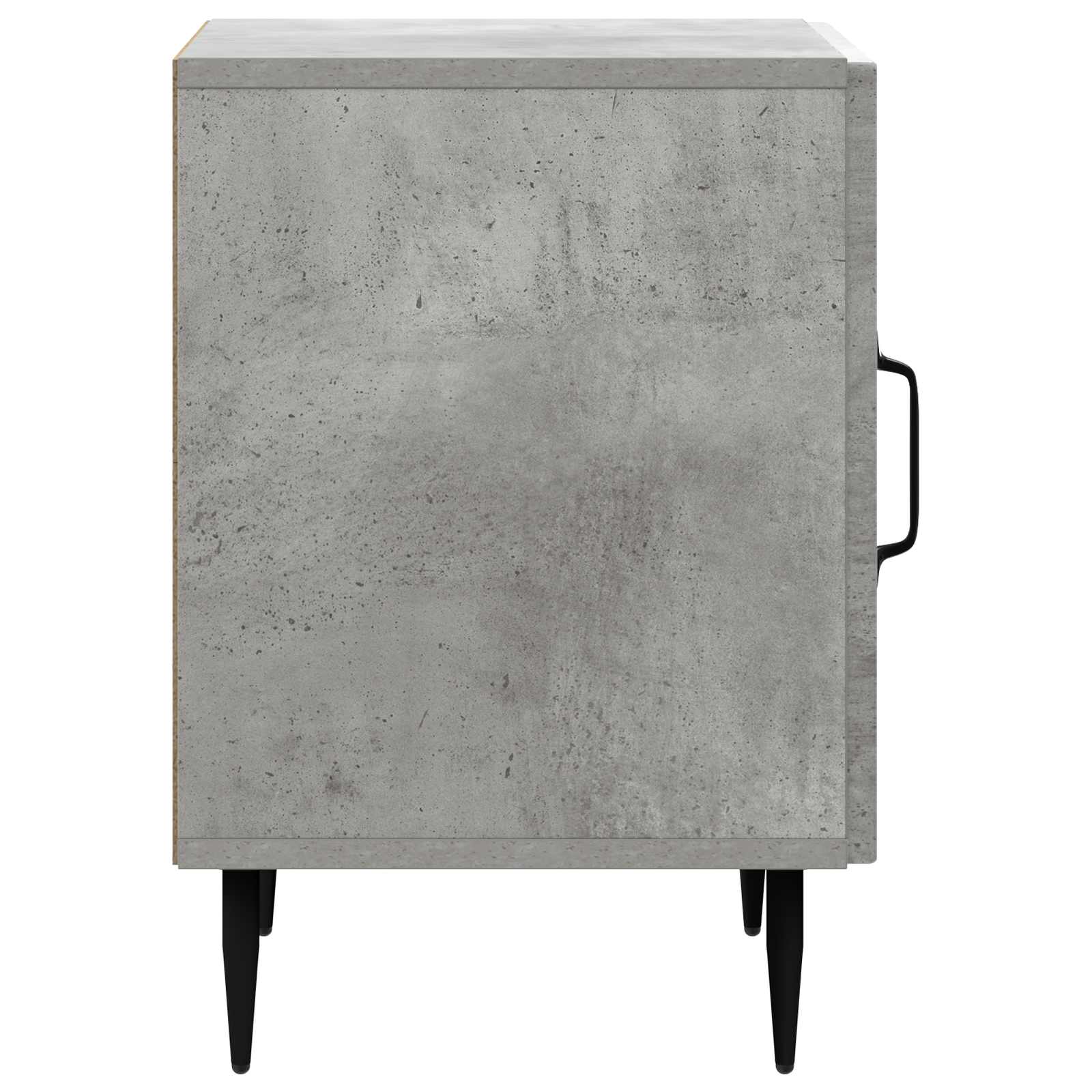 Nachttisch 2 pcs Betongrau 43 x 34,5 x 50 cm Holzwerkstoff