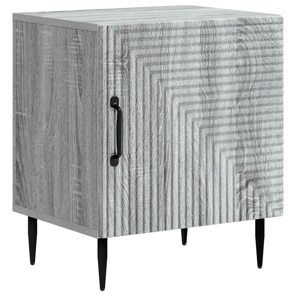 Nachttisch Graues Sonoma 43 x 34,5 x 50 cm Holzwerkstoff