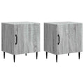 Nachttisch 2 pcs Graues Sonoma 43 x 34,5 x 50 cm Holzwerkstoff