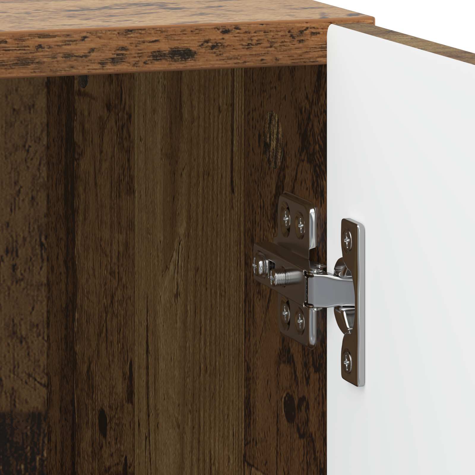 Nachttisch 2 pcs Altholz 43 x 34,5 x 50 cm Holzwerkstoff