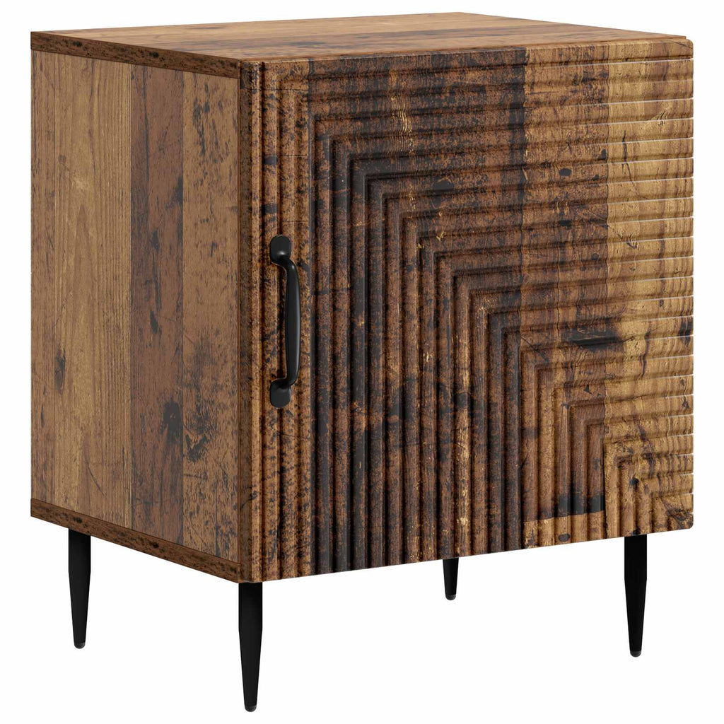 Nachttisch 2 pcs Altholz 43 x 34,5 x 50 cm Holzwerkstoff