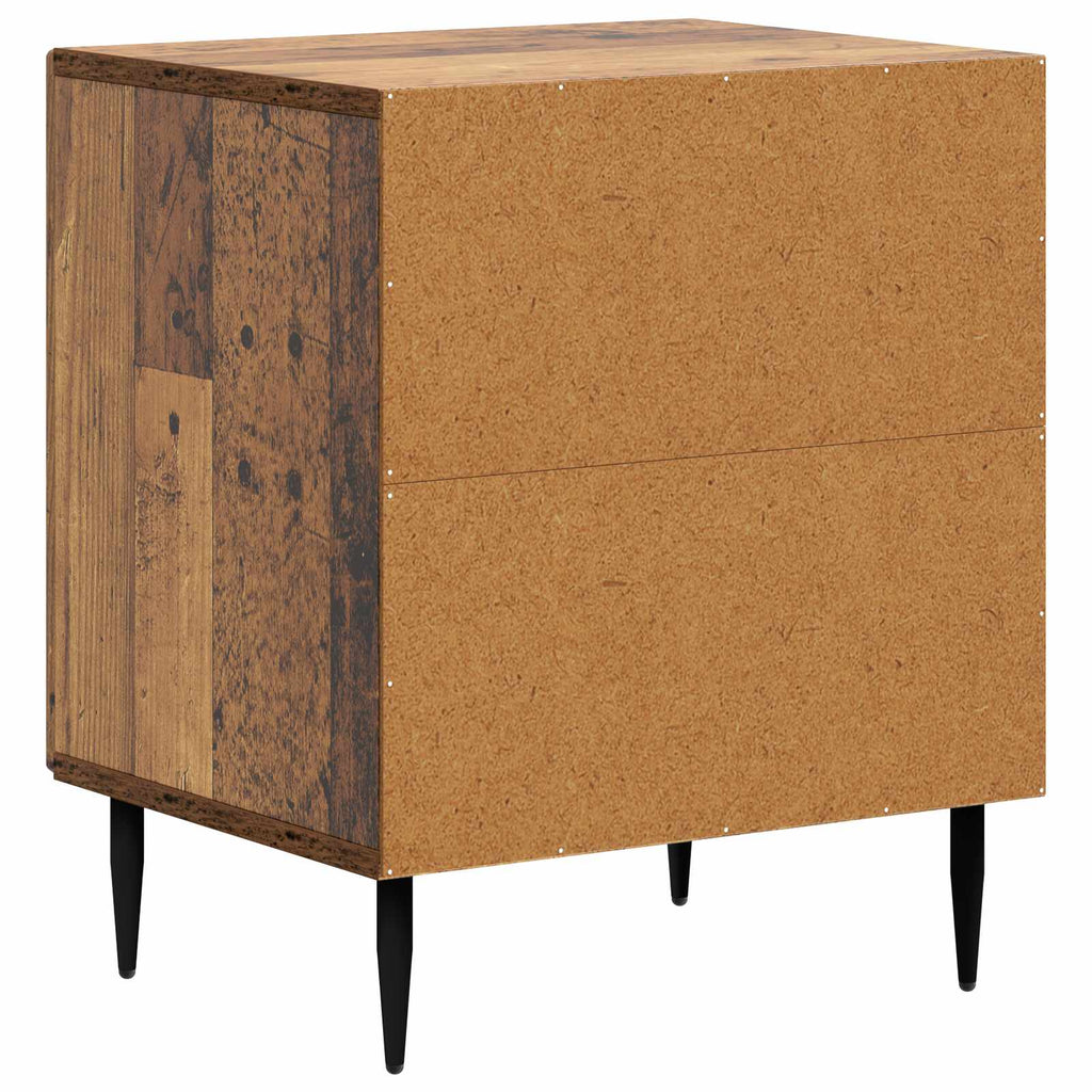 Nachttisch 2 pcs Altholz 43 x 34,5 x 50 cm Holzwerkstoff