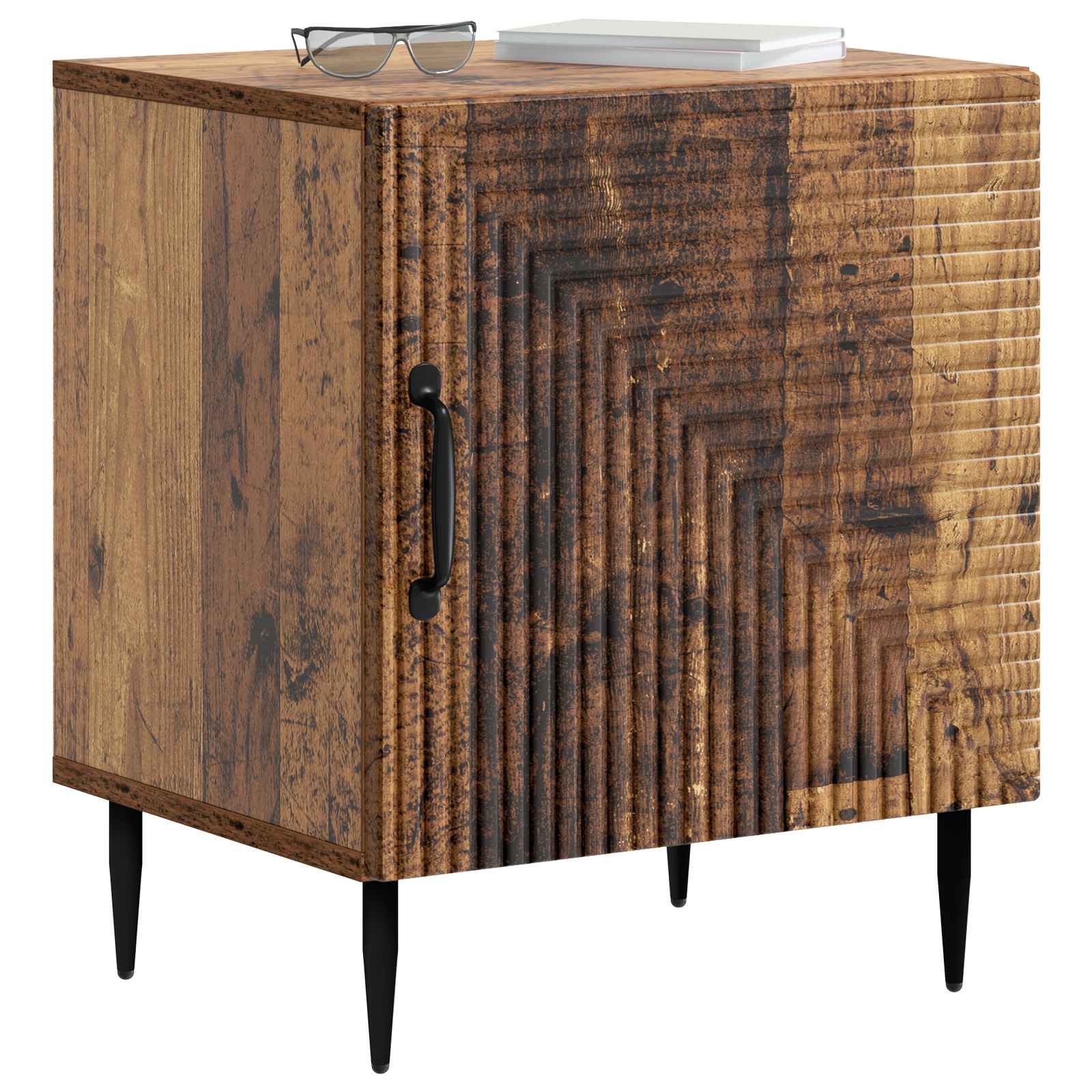 Nachttisch 2 pcs Altholz 43 x 34,5 x 50 cm Holzwerkstoff