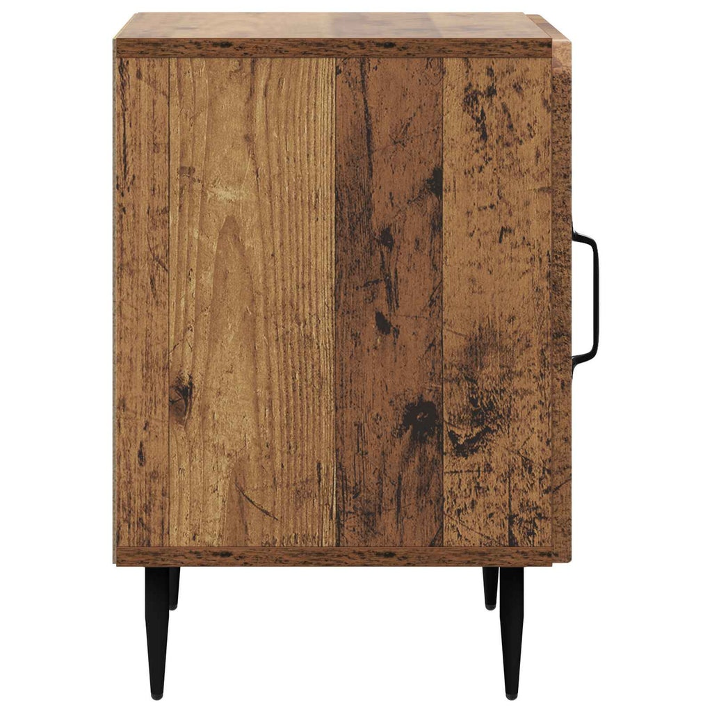 Nachttisch 2 pcs Altholz 43 x 34,5 x 50 cm Holzwerkstoff