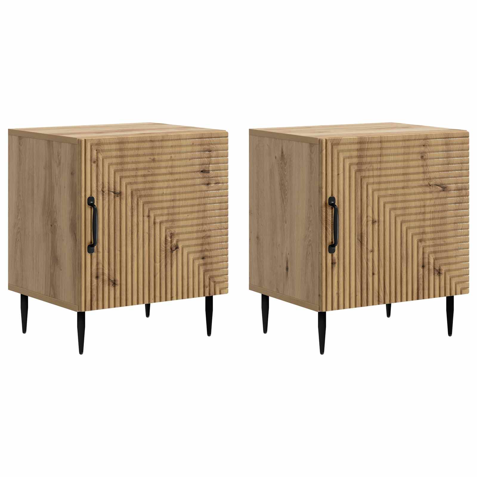 Nachttisch 2 pcs Artisan-Eiche 43 x 34,5 x 50 cm Holzwerkstoff