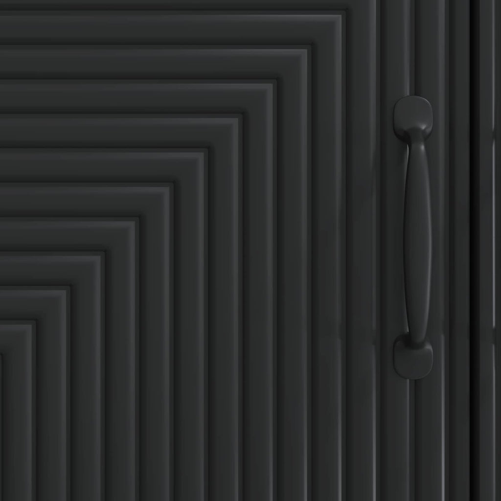 Sideboard Schwarz 66 x 34,5 x 89,5 cm Holzwerkstoff