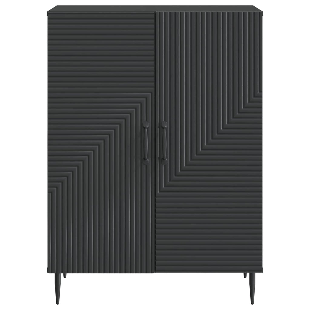 Sideboard Schwarz 66 x 34,5 x 89,5 cm Holzwerkstoff