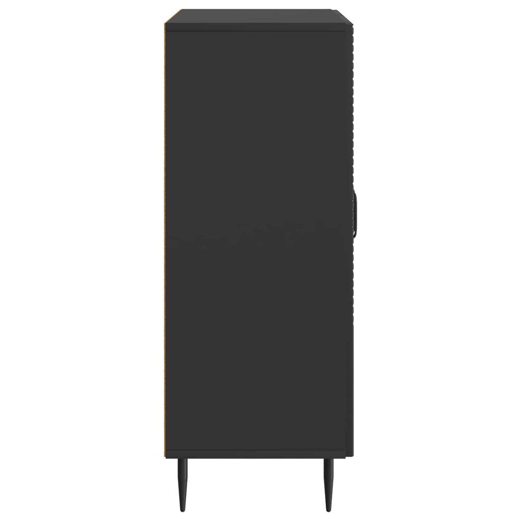 Sideboard Schwarz 66 x 34,5 x 89,5 cm Holzwerkstoff