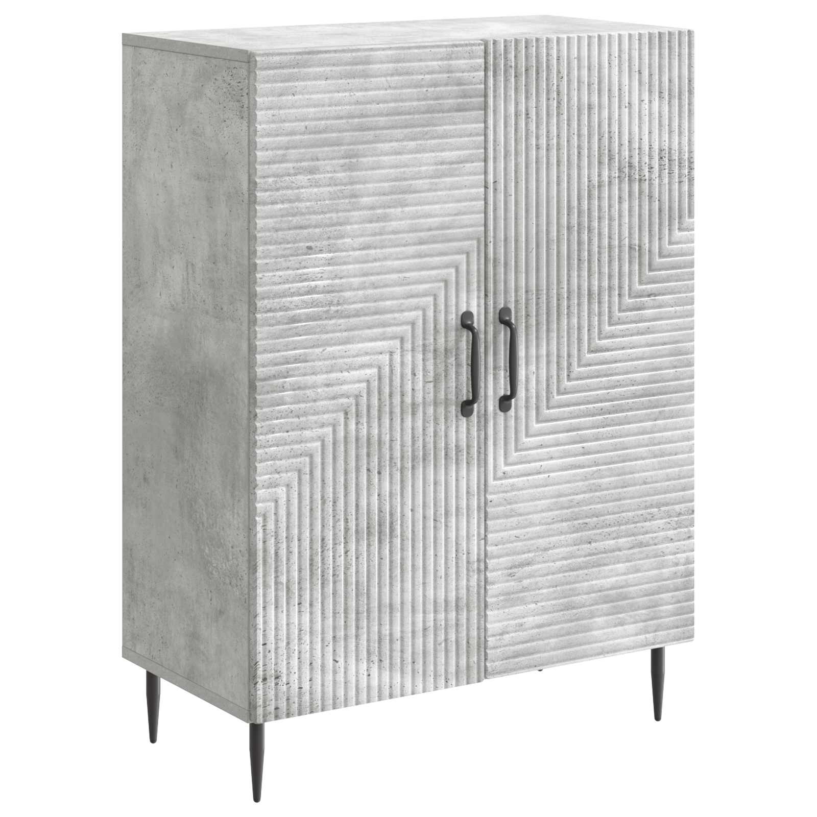 Sideboard Betongrau 66 x 34,5 x 89,5 cm Holzwerkstoff